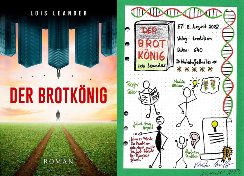 Karte von Buchbloggerin Kerstin Cornils zum Roman und Wirtschaftsthriller "Der Brotkönig"